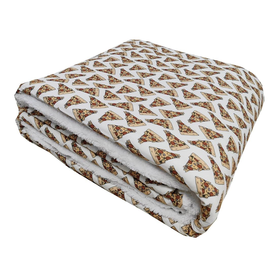 Pizza Please Fuzzy Bamboo Blanket