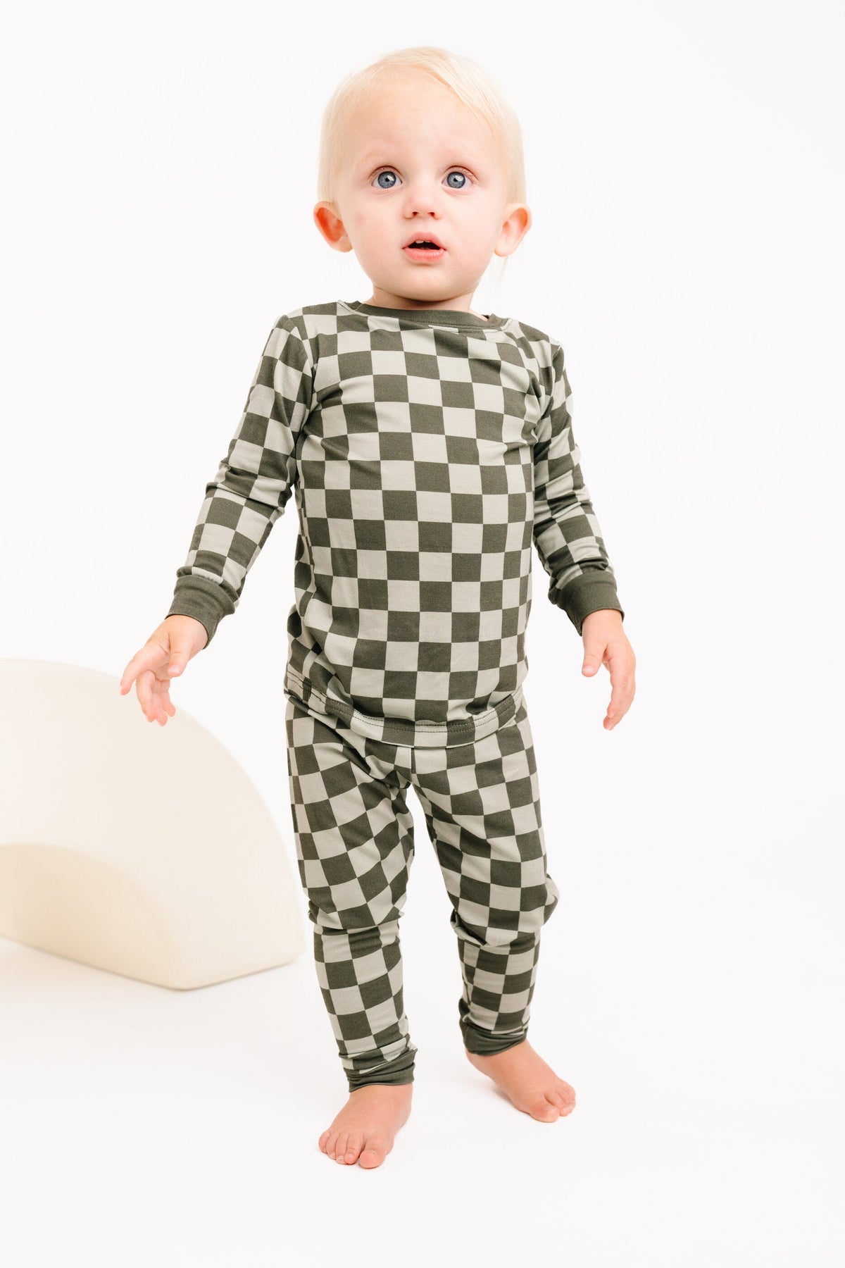 Pine Checkered Bamboo Set