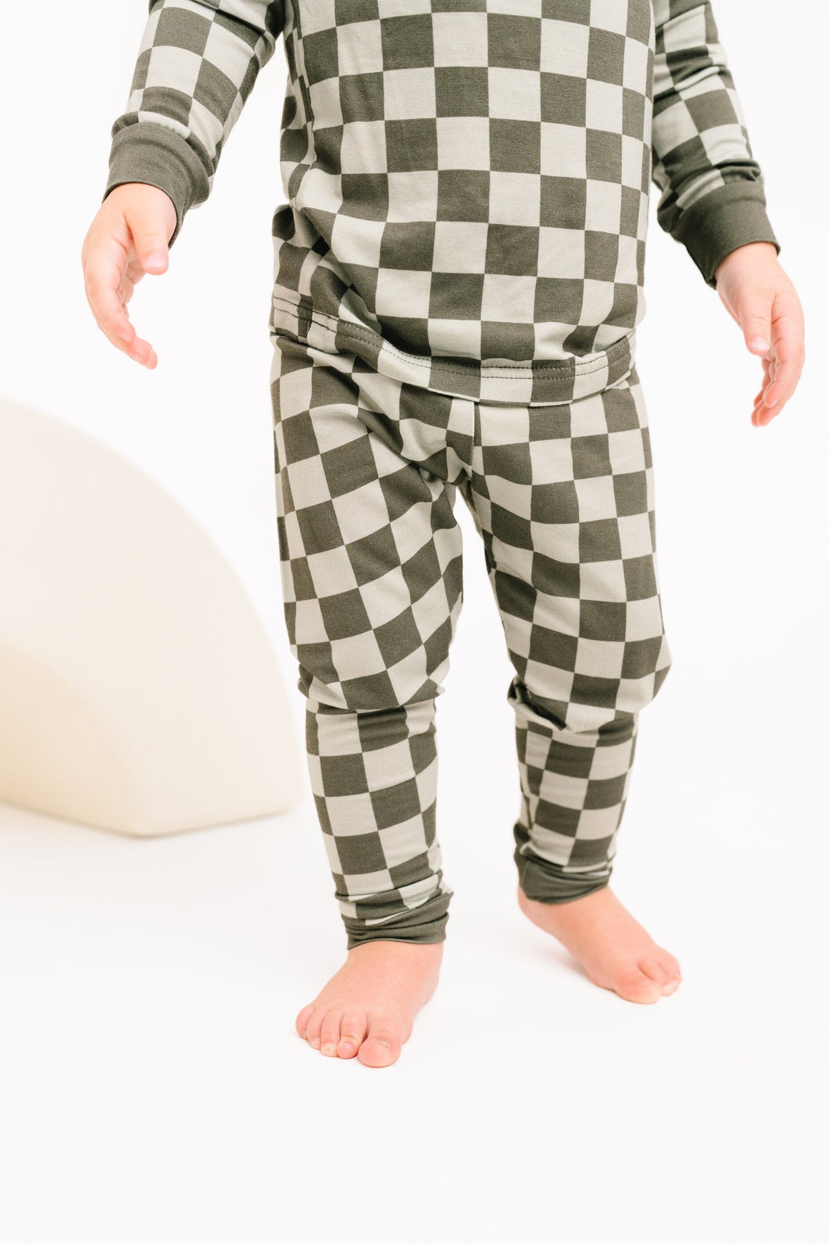 Pine Checkered Bamboo Set