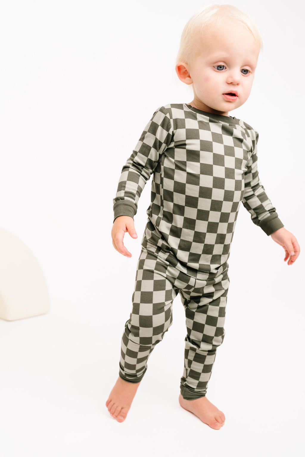 Pine Checkered Bamboo Set