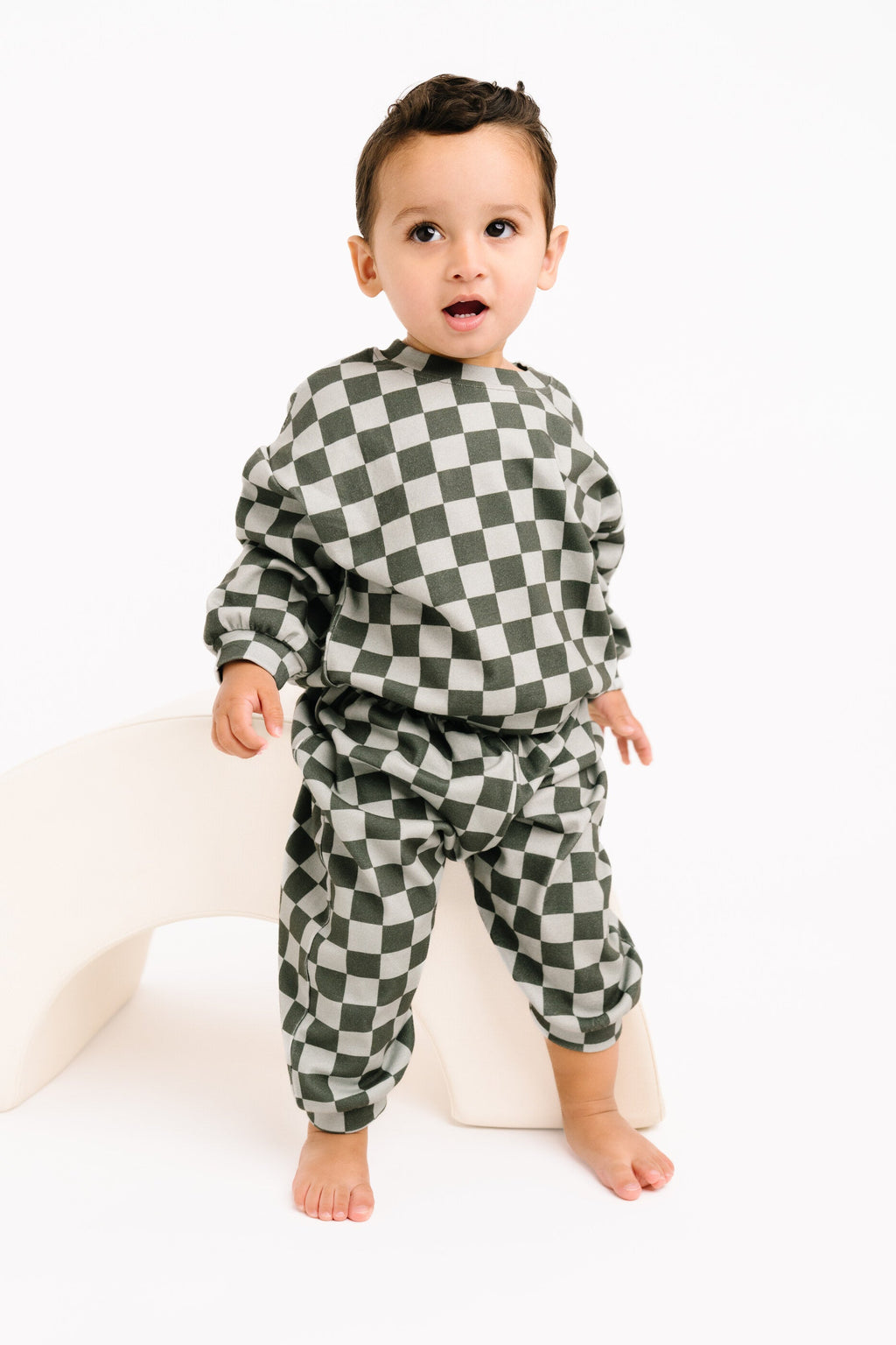 Pine Checkered Sweatsuit