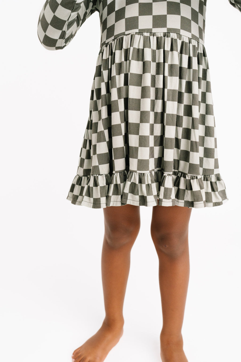 Pine Checkered Bamboo Dress