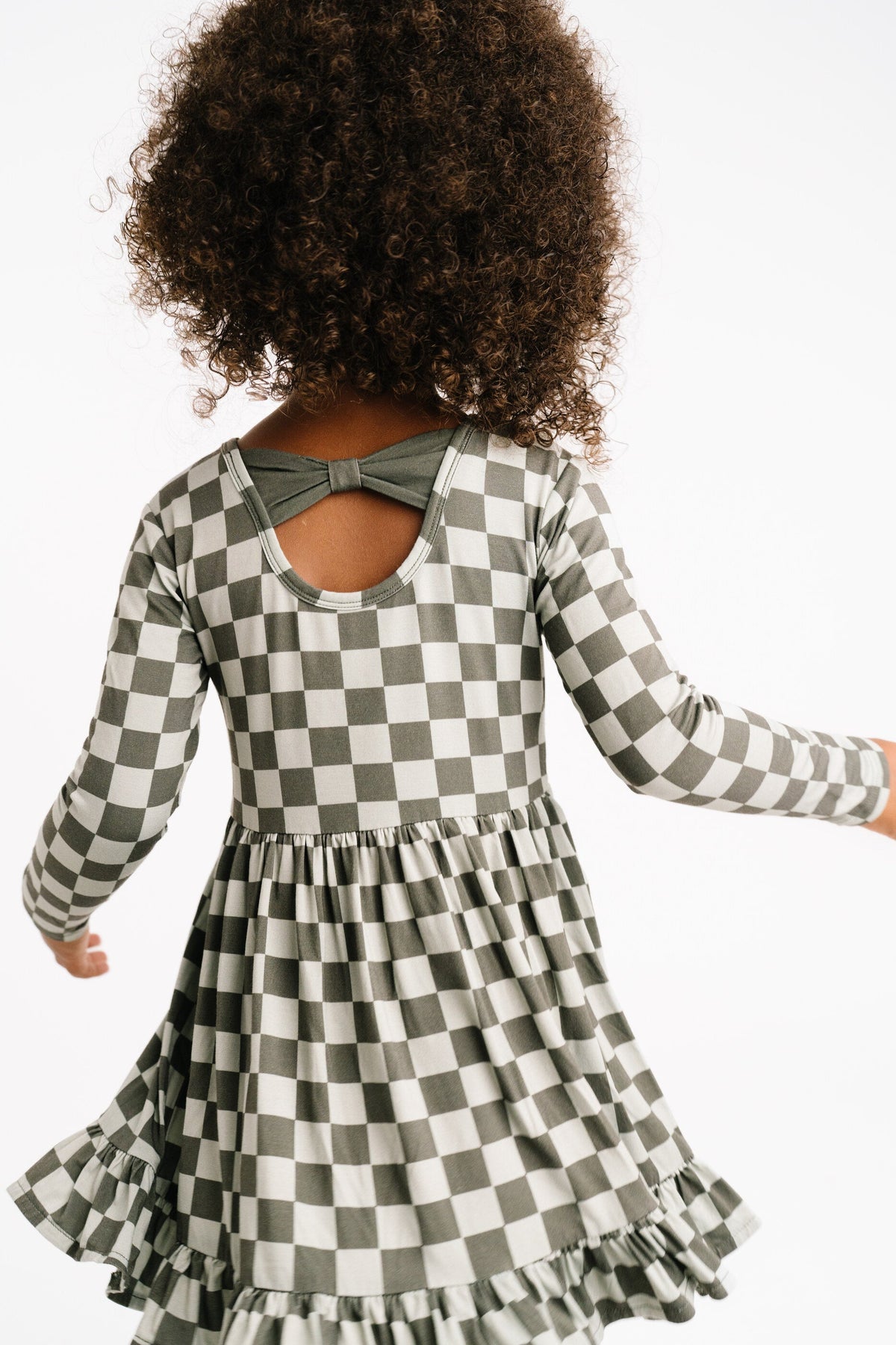 Pine Checkered Bamboo Dress