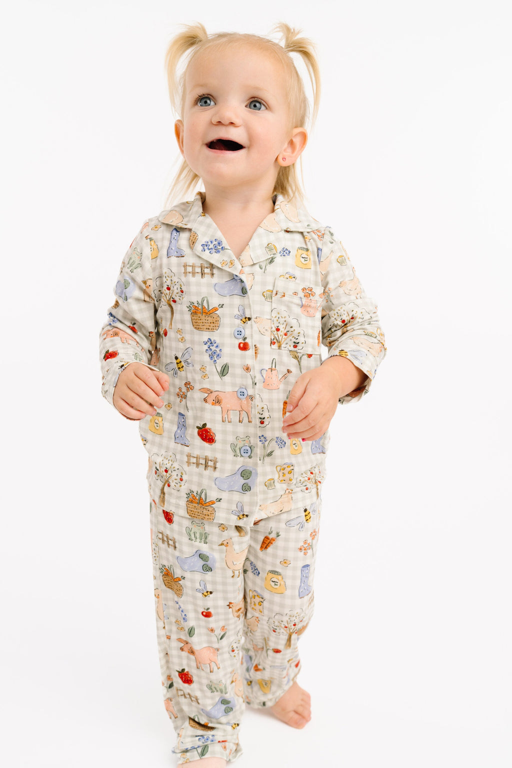 Farm Days Bamboo Button Up Set