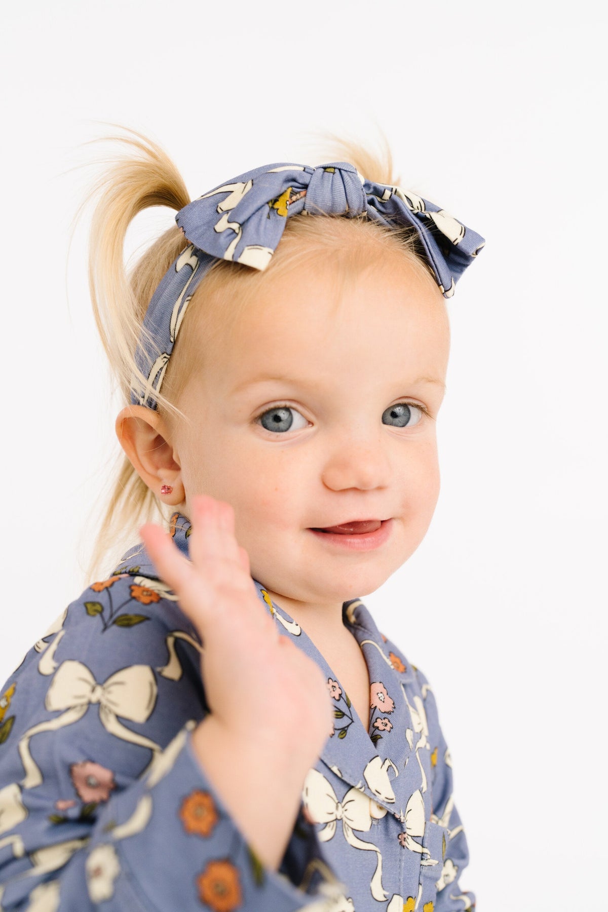 Bow Blooms Bamboo Button Up Set