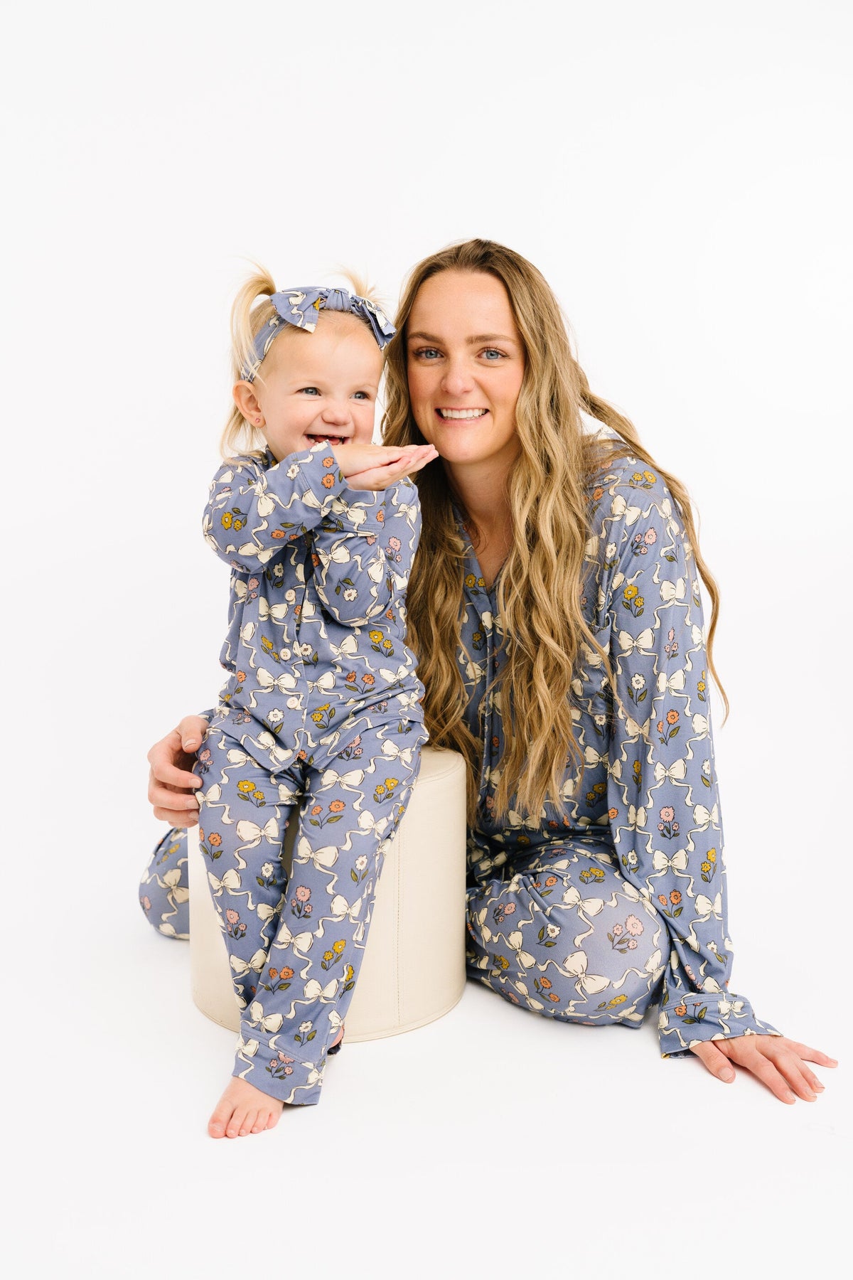 Bow Blooms Bamboo Button Up Set