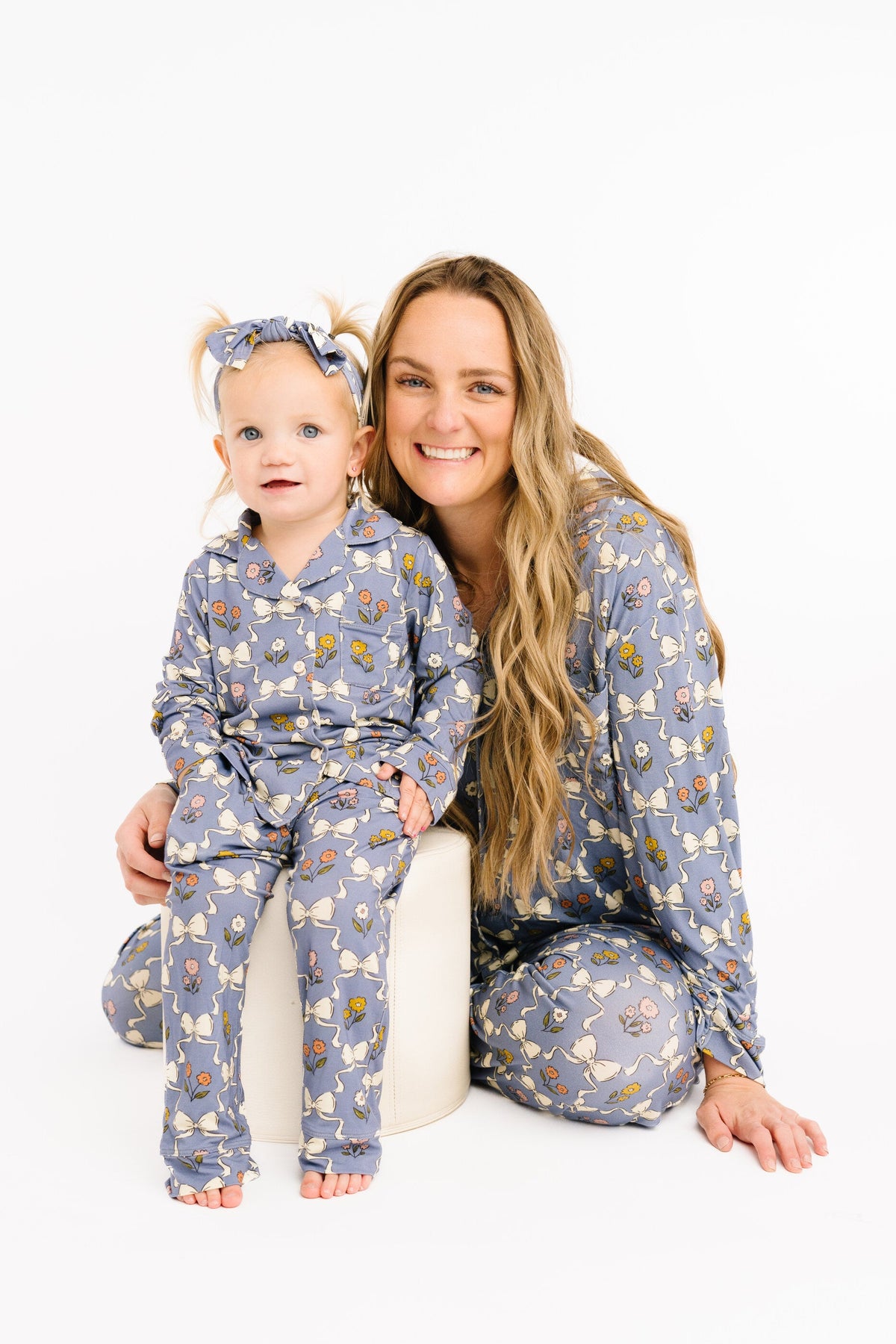 Bow Blooms Bamboo Button Up Set