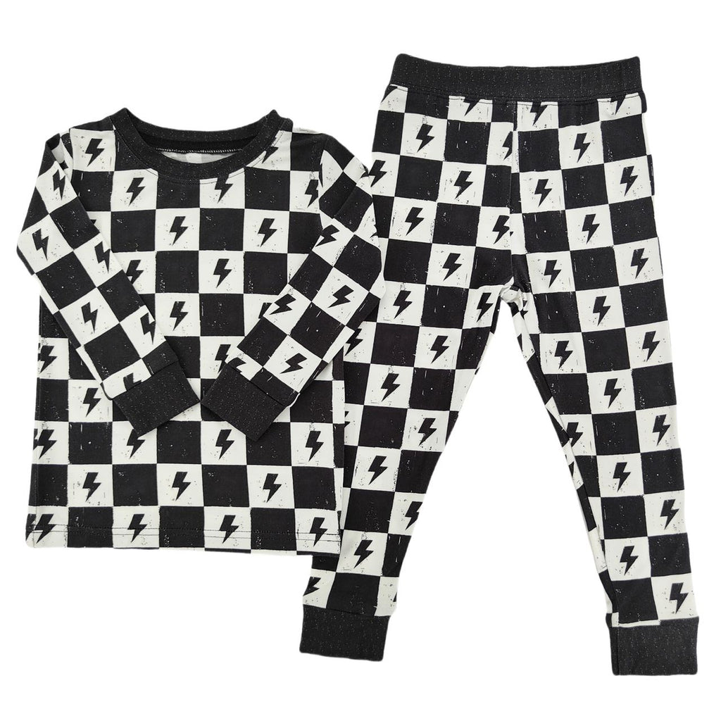 Electric Checkered Bamboo Set